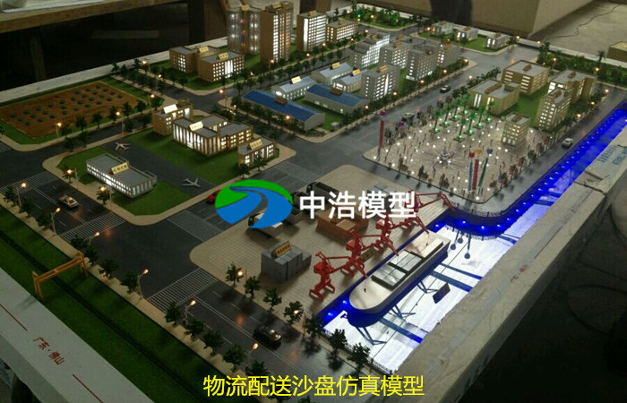 物流配送沙盤仿真模型